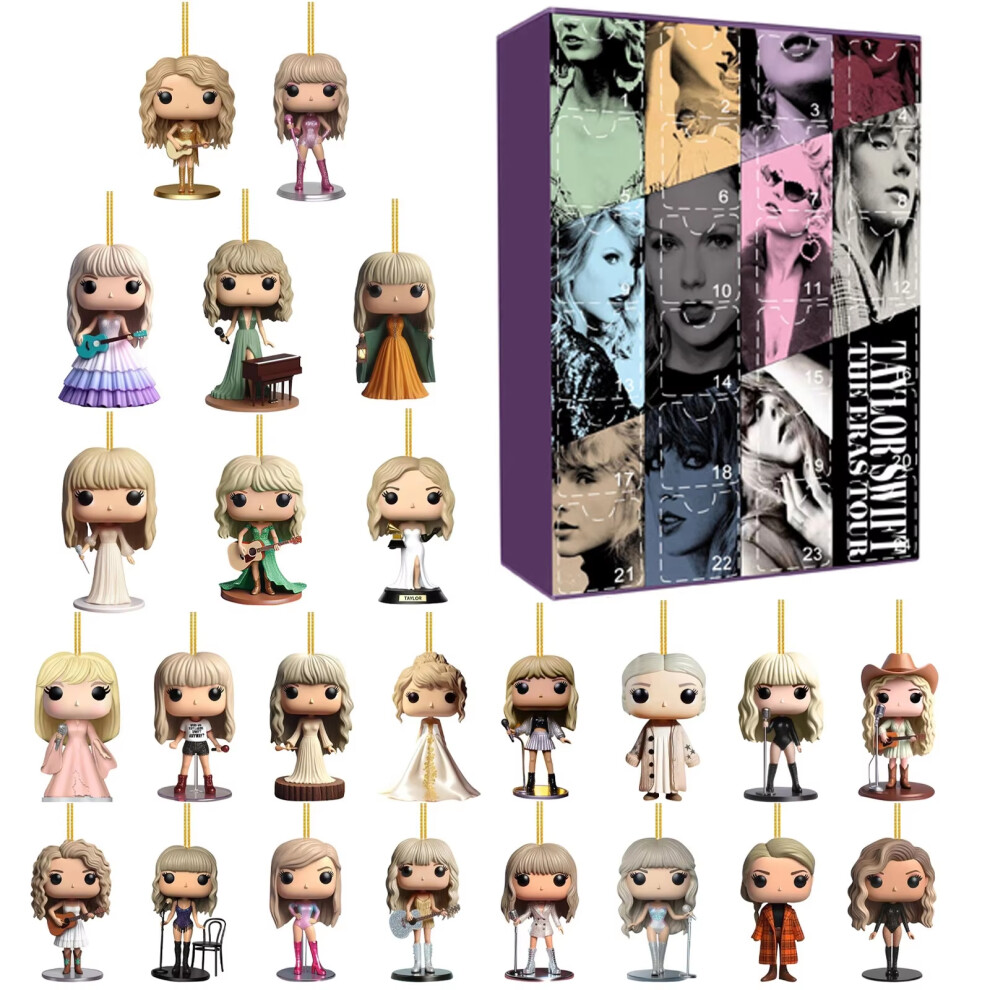 2024 Taylor Swift The Eras Tour Jelly Inspired Advent Calendar Acrylic Decoration Gifts