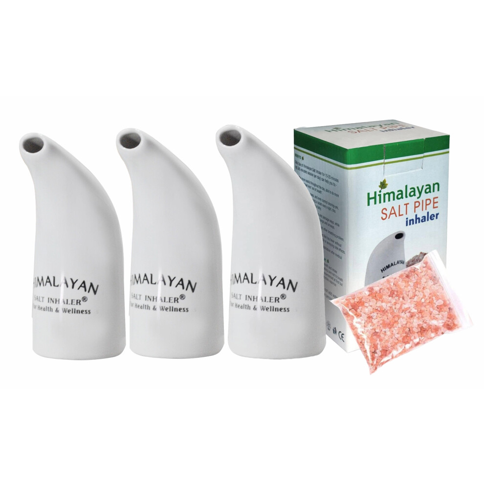 Himalayan Salt Inhaler for Asthma Patient Salt Pipe Crystal Salt Anti Bacterial 3X