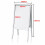 NEW A2 WATERBASE POSTER SIGN A-BOARD HOLDER SNAP FRAME DISPLAY 2