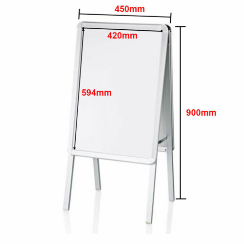 NEW A2 WATERBASE POSTER SIGN A-BOARD HOLDER SNAP FRAME DISPLAY 1
