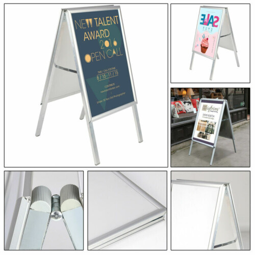 NEW A2 WATERBASE POSTER SIGN A-BOARD HOLDER SNAP FRAME DISPLAY 2