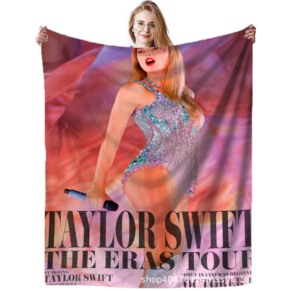 (Style 3, 100X130cm) Taylor Swift Blanket Mouldy Singer Flannel Air Conditioning Blanket