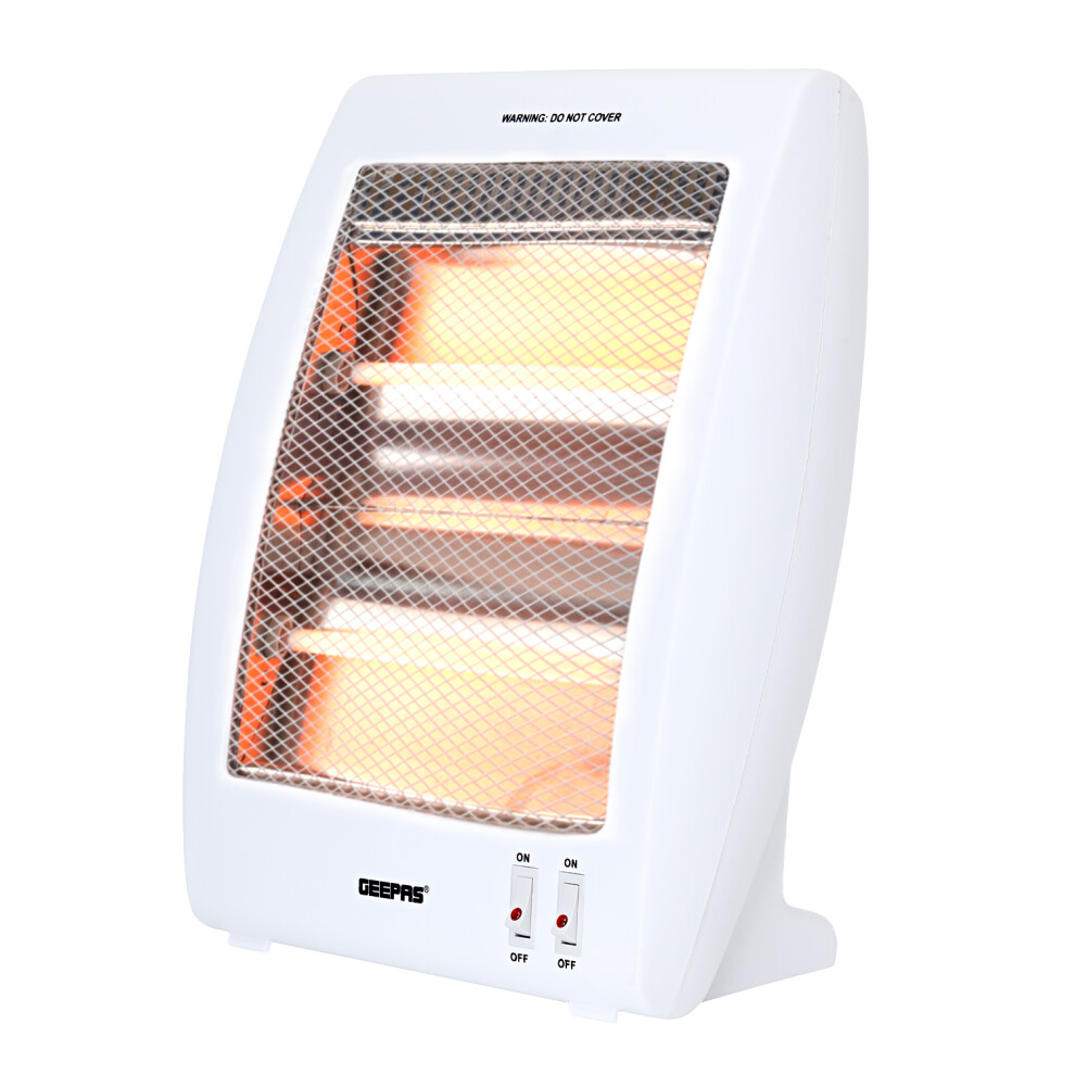 800W Electric Quartz Halogen Heater, Portable Upright Electric Heater