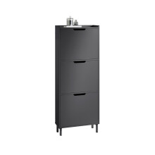 SoBuy FSR151-H-SCH 3 Flip-drawers Shoe Cabinet Shoe Rack Shoe Storage