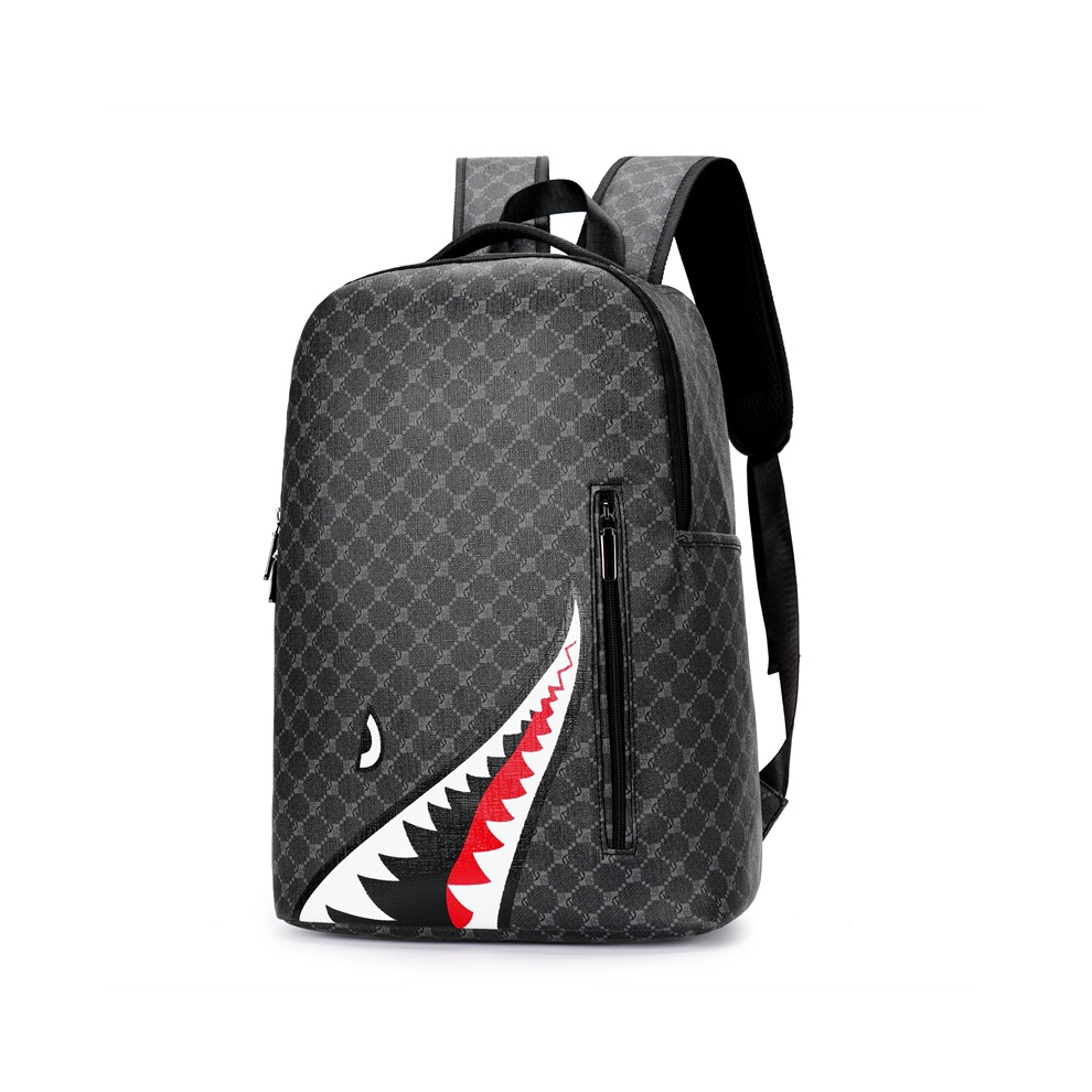 (199) Simple high-capacity leather men's backpack school bag designer luxury bag backpack men mochila bags for women  sac a dos