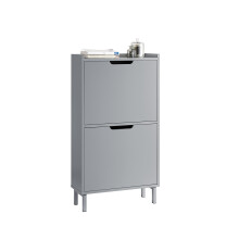 SoBuy FSR151-HG 2 Flip-drawers Shoe Cabinet Shoe Rack Shoe Storage