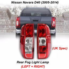 Pair Left & Right Rear Tail Light Lamp Fit Nissan Navara D40 2005 2014 (UK Spec)
