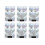 72 White Iridescent Christmas Baubles Shatterproof Tree Decor 6cm Iris 1
