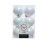 72 White Iridescent Christmas Baubles Shatterproof Tree Decor 6cm Iris 2