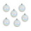 72 White Iridescent Christmas Baubles Shatterproof Tree Decor 6cm Iris 4