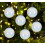 72 White Iridescent Christmas Baubles Shatterproof Tree Decor 6cm Iris 5
