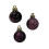 Premier 24 Mini Christmas Tree Baubles Purple Plum Decoration Tree 3cm 5