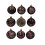 Premier 9 Decorated Purple Plum Christmas Tree Baubles Decorations Tree 6cm 8
