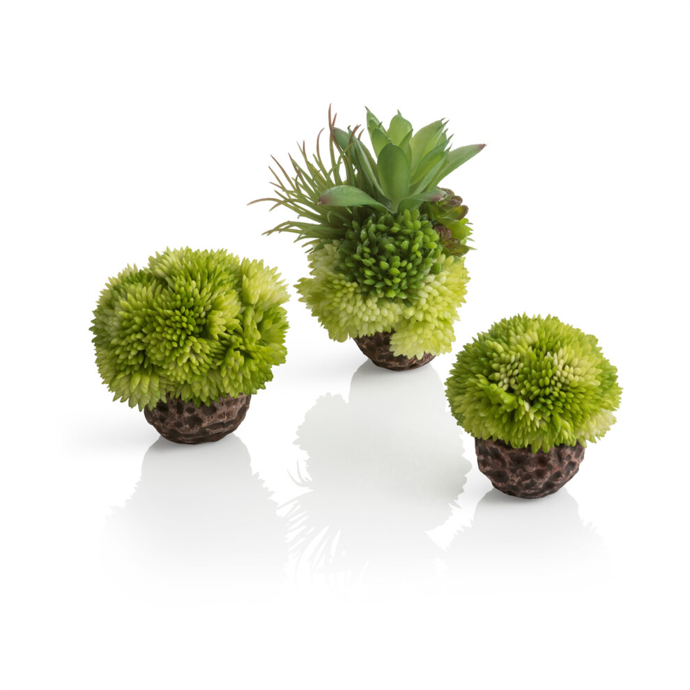 (Green) Oase biOrb Aquarium Decorative Coral Ball Set