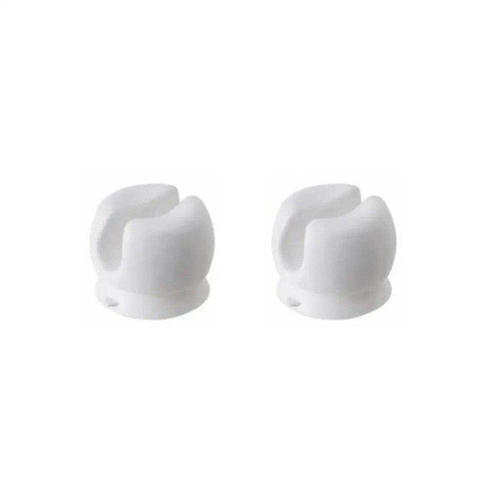 2Pcs White Toothbrush Holder With Suction Cup Wall Mounted Tooth Brush Storage Organizer Rack Bathroom Accessories