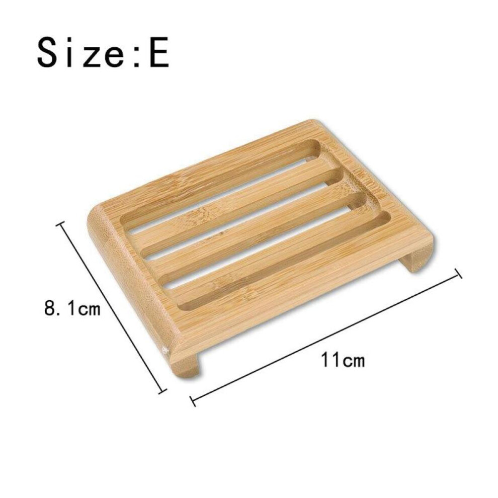 Natural Bamboo Soap Dishes Tray Holder Storage Wood Soap Rack Plate Portable Bathroom Wooden Soap Dish Box Soap Container Case