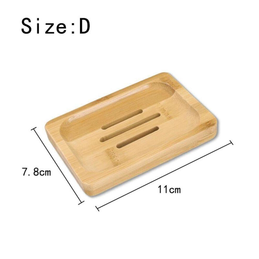 Natural Bamboo Soap Dishes Tray Holder Storage Wood Soap Rack Plate Portable Bathroom Wooden Soap Dish Box Soap Container Case