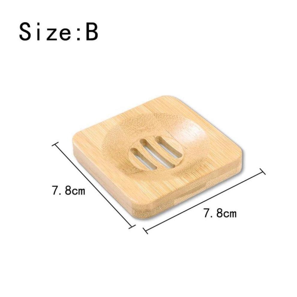 Natural Bamboo Soap Dishes Tray Holder Storage Wood Soap Rack Plate Portable Bathroom Wooden Soap Dish Box Soap Container Case