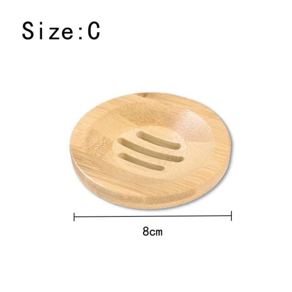 Natural Bamboo Soap Dishes Tray Holder Storage Wood Soap Rack Plate Portable Bathroom Wooden Soap Dish Box Soap Container Case