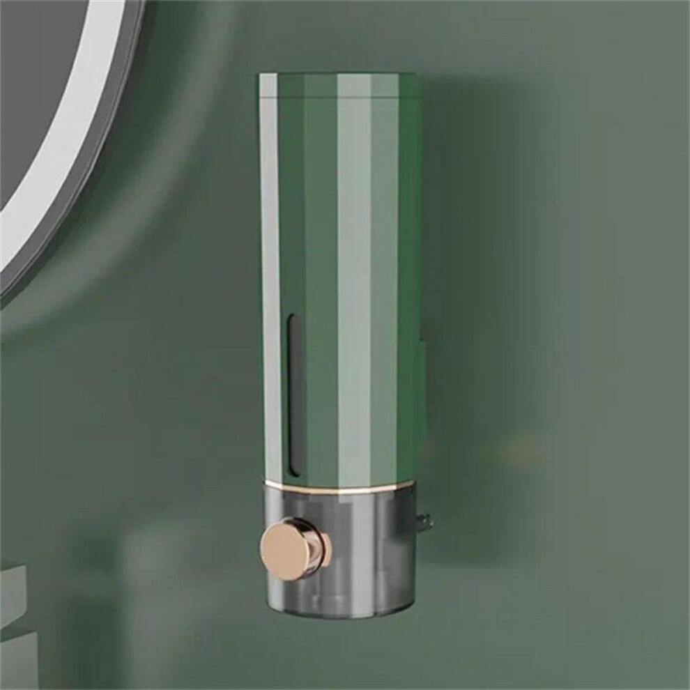 (green) 1PC 450ML Wall Mounted Press Soap Dispenser Bathroom Sanitizer Shampoo Shower Gel Container Bottle Liquid Soap Dispensers