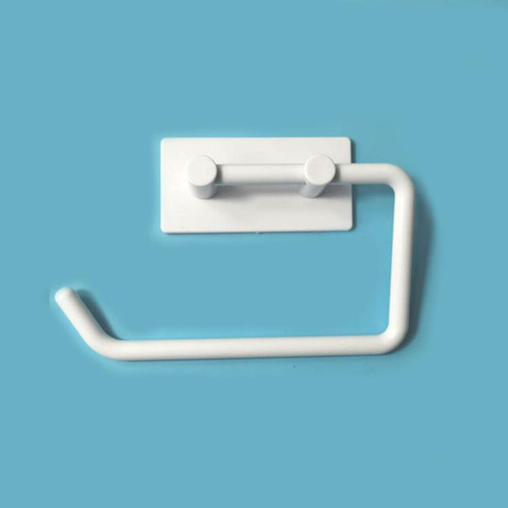 Plastic Tissue Holder Hook Bathroom Toilet Free Punching Roll Paper Holder Toilet Wall Mounted Paper Rack