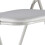 URBN Living (Beige Ribcord) 6 Pc Folding Lightweight Chair Set Metal Frame 5