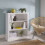 Noa and Nani Hemming 3 Tier Low Bookcase in Classic White 3