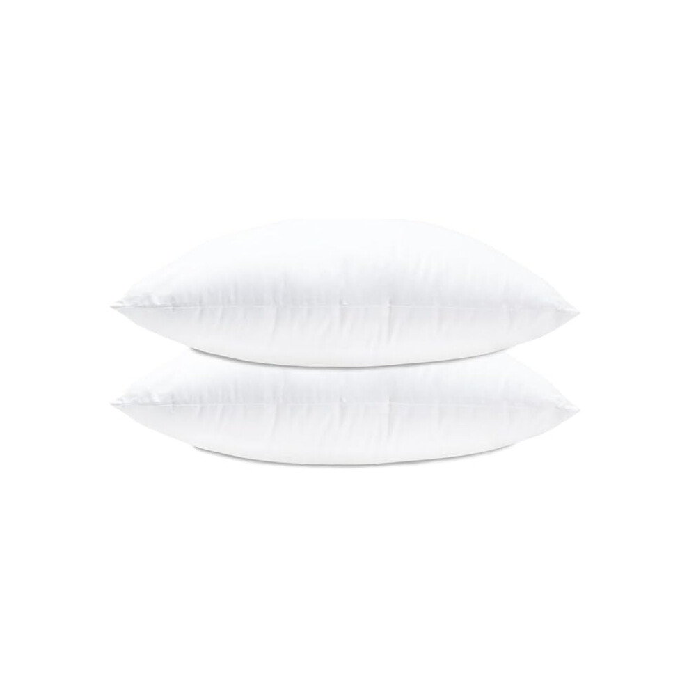 Lancashire Textiles Cushion Pads 2 Pack, 22x22 Inch, 55x55 cm, Cotton Blend | Luxury Cushion Inners with Cotton Blend Covers & Super Bounce Polyester Fibre Filling, Made from British Materials for Sofas. - Image 2