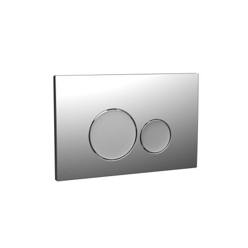 NES Home Nes Home Wall Hung Toilet Cistern Frame with Chrome Round Button Flush Plate 2