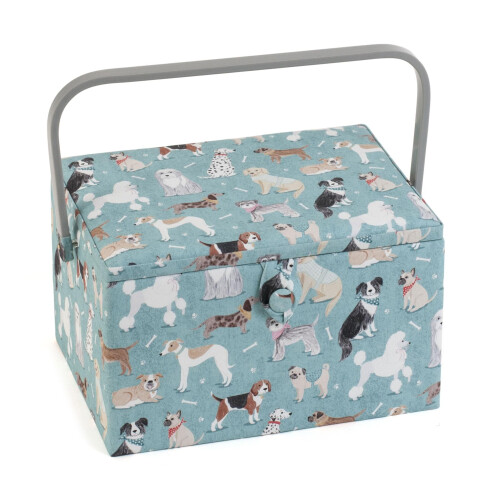 Hobby Gift Sewing Box (L): Dogs