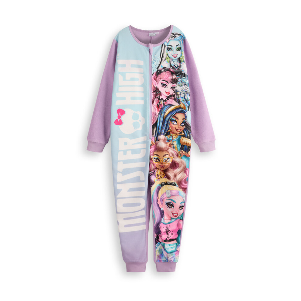 (5-6 Years) Monster High Onesie (Girls Purple)