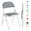 MCC (PACK OF 1, GREY) 1/2/4/6 Faux Leather padded Foldable Chairs 3