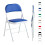 MCC (PACK OF 1, BLUE) 1/2/4/6 Faux Leather padded Foldable Chairs 3