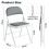 MCC (PACK OF 1, GREY) 1/2/4/6 Faux Leather padded Foldable Chairs 4