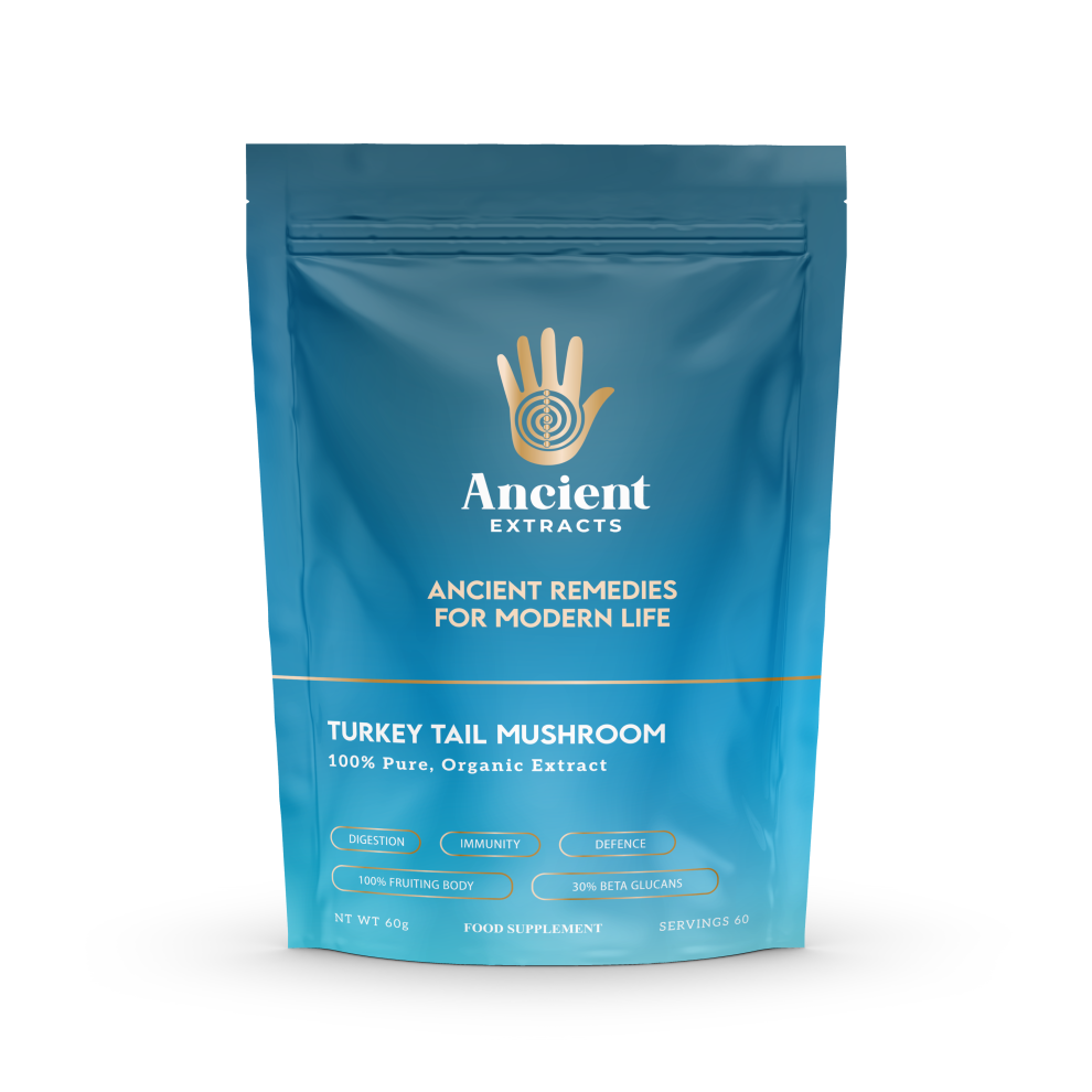 Turkey Tail Mushroom Extract Powder, 15/1 Extract, 30% Beta Glucan, 60g