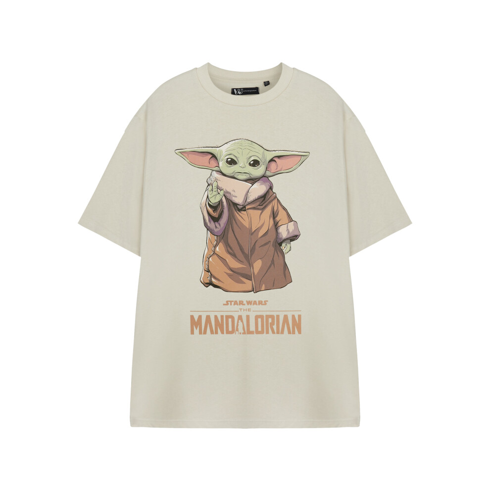 (XX-Large) Star Wars The Mandalorian Short Sleeved T-Shirt (Mens Beige)