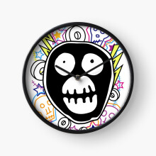 (The Mighty Boosh logo=101) Wall Clock 12 Inch Funny Mantel & Tabletop Art Decor for Home Bedroom Office