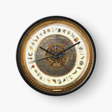 (Golden Compass Alethiometer =113) Wall Clock 12 Inch Funny Mantel & Tabletop Art Decor for Home Bedroom Office
