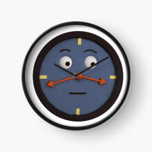 (don't hug me i'm scared clock=134) Wall Clock 12 Inch Funny Mantel & Tabletop Art Decor for Home Bedroom Office