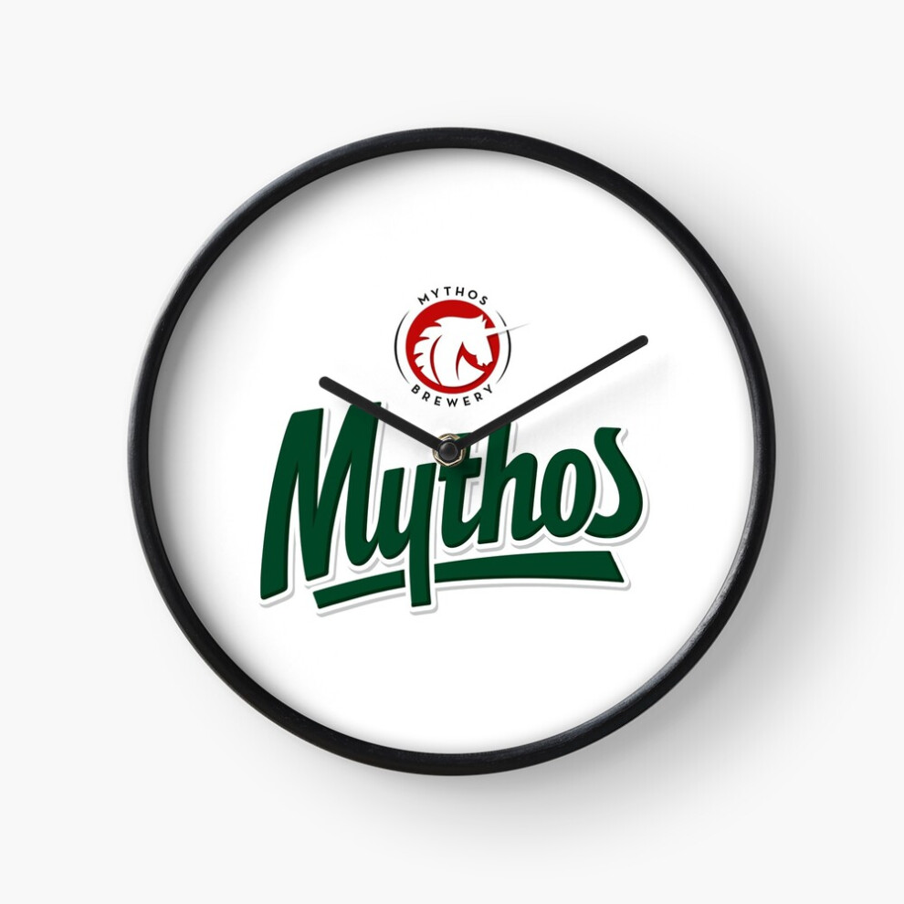 (Mythos-beer=477) Wall Clock 12 Inch Funny Mantel & Tabletop Art Decor for Home Bedroom Office