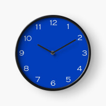 (White Numbers On Blue=525) Wall Clock 12 Inch Funny Mantel & Tabletop Art Decor for Home Bedroom Office