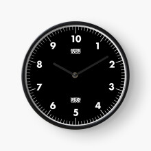 (Metric (White) [Roufxis-Rb]=908) Wall Clock 12 Inch Funny Mantel & Tabletop Art Decor for Home Bedroom Office
