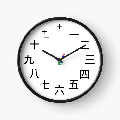 (Chinese Number=655) Wall Clock 12 Inch Funny Mantel & Tabletop Art ...
