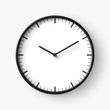 (White clock=1057) Wall Clock 12 Inch Funny Mantel & Tabletop Art Decor for Home Bedroom Office