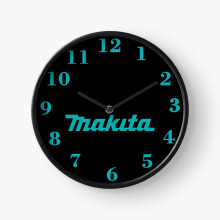 (makita=1204) Wall Clock 12 Inch Funny Mantel & Tabletop Art Decor for Home Bedroom Office