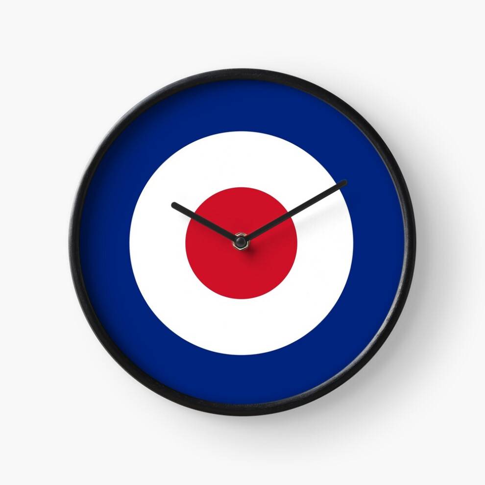 (RAF   MOD =1216) Wall Clock 12 Inch Funny Mantel & Tabletop Art Decor for Home Bedroom Office