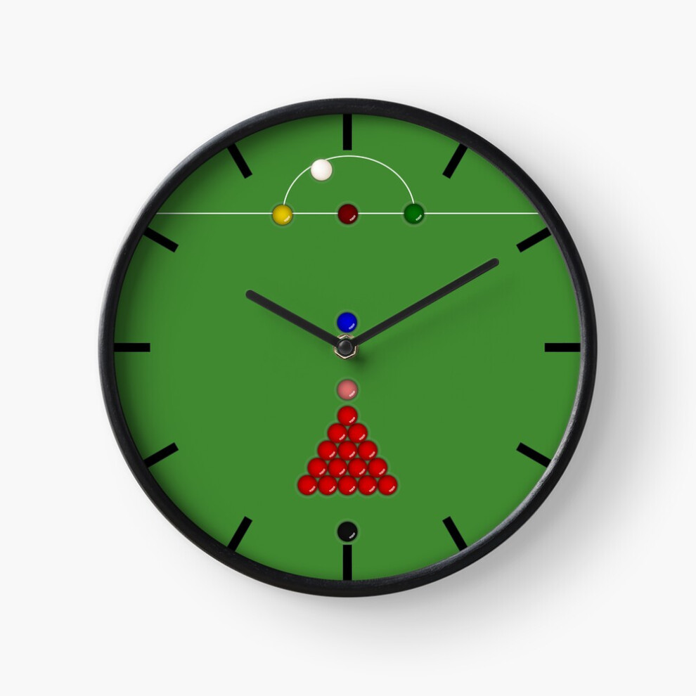 (Snooker Table=1931) Wall Clock 12 Inch Funny Mantel & Tabletop Art Decor for Home Bedroom Office