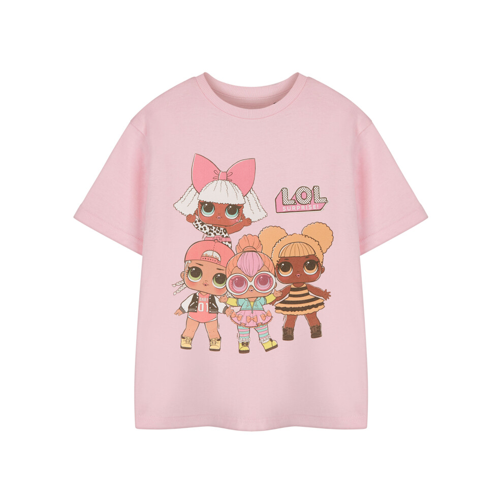 (7-8 Years) LOL Surprise! Short Sleeved T-Shirt (Girls Pink)