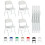 MCC (PACK OF 4, WHITE) 1/2/4/6 Faux Leather padded Foldable Chairs 1