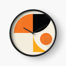 (Mid Century Modern Retro =2812) Wall Clock 12 Inch Funny Mantel & Tabletop Art Decor for Home Bedroom Office